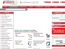 Tablet Screenshot of metiers-et-passions.com